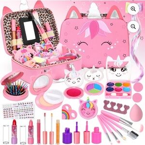 Unicorn Case Makeup & Nails Gift Set